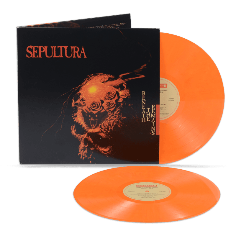 SEPULTURA 33 RPM 12 inch - Beneath The Remains 2LP ORANGE & YELLOW VINYL LMTD SEALED